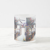 Liefde is geen muur, het is een brug matglas koffiemok (Center)