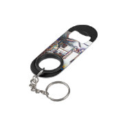 Liefde is geen muur, het is een brug mini flessenopener (Achterkant Gekanteld)