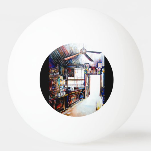 Liefde is geen muur, het is een brug pingpongbal (Achterkant)