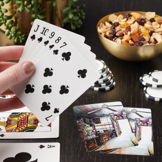 Liefde is geen muur, het is een brug pokerkaarten (Insitu)