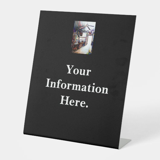 Liefde is geen muur, het is een brug reclamebord met voetstuk (Voorkant)