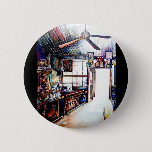 Liefde is geen muur, het is een brug ronde button 5,7 cm (Voorkant)