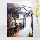 "Liefde is geen muur, het is een brug" Schilderen Kaart (Gele Bloem)