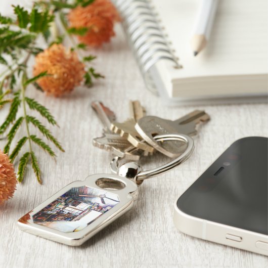 Liefde is geen muur, het is een brug sleutelhanger (Zijkant)