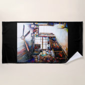 Liefde is geen muur, het is een brug strandlaken (Voorkant)