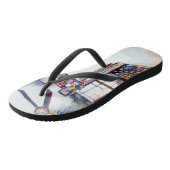 Liefde is geen muur, het is een brug teenslippers (Schuin)