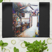 Liefde is geen muur, het is een brug theedoek (Gevouwen)