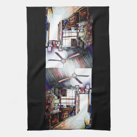 Liefde is geen muur, het is een brug theedoek (Verticaal)