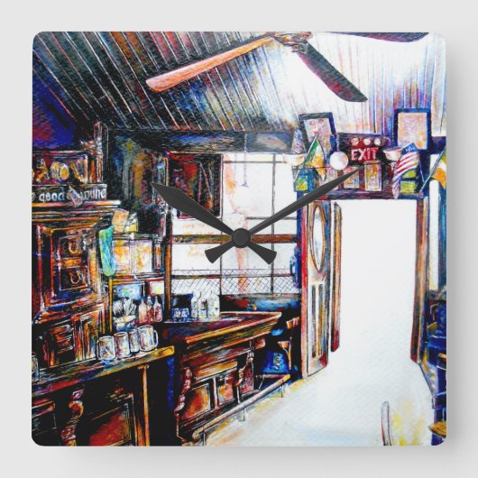 Liefde is geen muur, het is een brug vierkante klok (Voorkant)