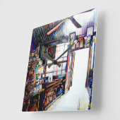 Liefde is geen muur, het is een brug vierkante klok (Hoek)