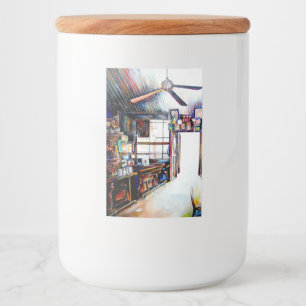 Liefde is geen muur, het is een brug voedselcontainer etiket