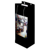 Liefde is geen muur, het is een brug wijn cadeautas (Achterkant Gekanteld)