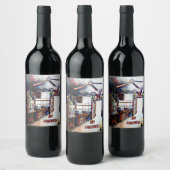 Liefde is geen muur, het is een brug wijn etiket (Flessen)