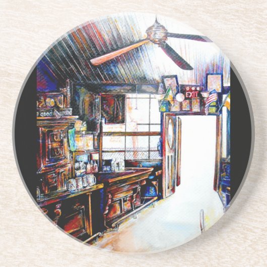 Liefde is geen muur, het is een brug zandsteen onderzetter (Voorkant)