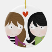 Liefde is geen zonde keramisch ornament (Achterkant)