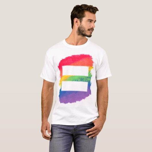 Liefde is gelijk aan liefde - Mannen Basic T-shirt (Voorkant volledig)