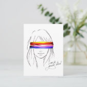 Liefde is genderblind briefkaart (Staand voorkant)