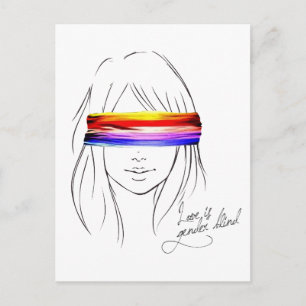 Liefde is genderblind briefkaart