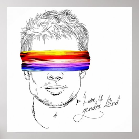 Liefde is genderblind poster (Voorkant)