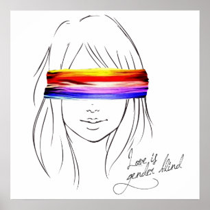 Liefde is genderblind poster