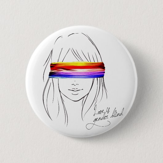 Liefde is genderblind ronde button 5,7 cm (Voorkant)