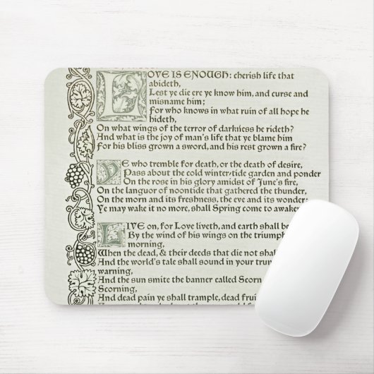 Liefde is genoeg, 1897 muismat (Met muis)