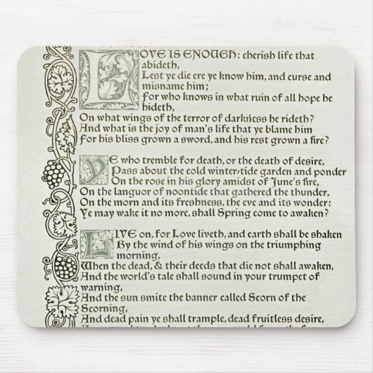 Liefde is genoeg, 1897 muismat (Voorkant)