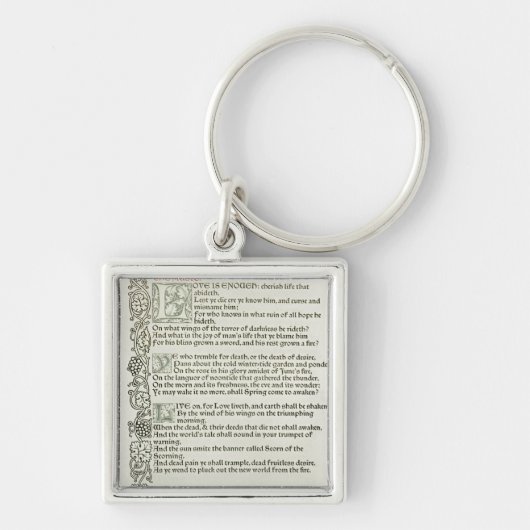 Liefde is genoeg, 1897 sleutelhanger (Voorkant)