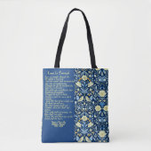 Liefde is genoeg, de blauwe bloemen van William Mo Tote Bag (Voorkant)
