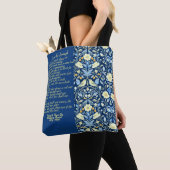Liefde is genoeg, de blauwe bloemen van William Mo Tote Bag (Dichtbij)