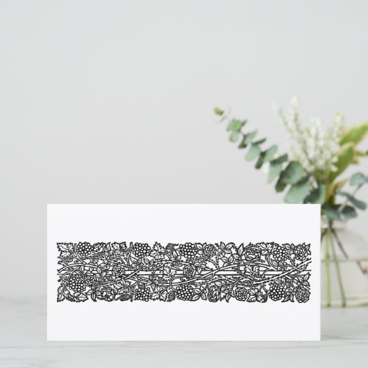 Liefde is genoeg grens (door William Morris) Kaart (Staand voorkant)