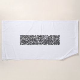 Liefde is genoeg grens (door William Morris) Strandlaken