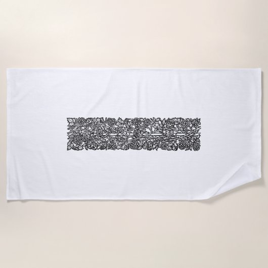 Liefde is genoeg grens (door William Morris) Strandlaken (Voorkant)