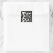 Liefde is genoeg van William Morris Vierkante Sticker (Tas)