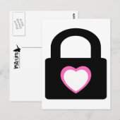 liefde is gesloten . briefkaart (Voorkant / Achterkant)