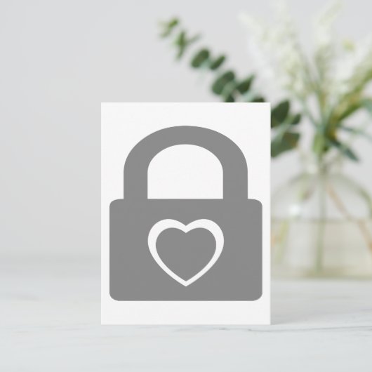 liefde is gesloten . briefkaart (Staand voorkant)