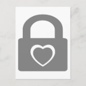 liefde is gesloten . briefkaart (Voorkant)