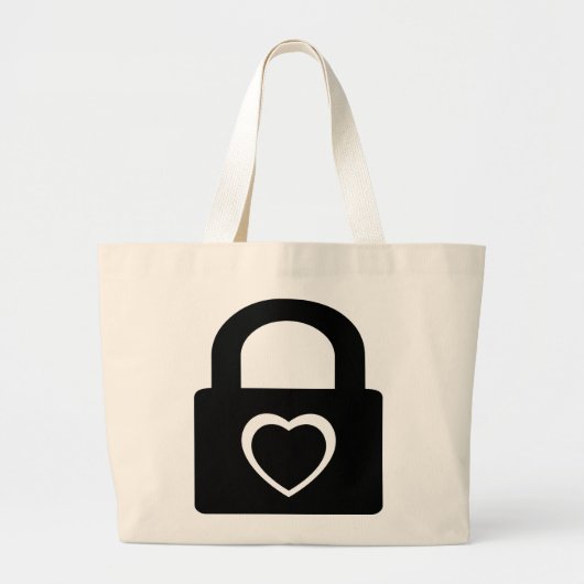 liefde is gesloten . grote tote bag (Voorkant)