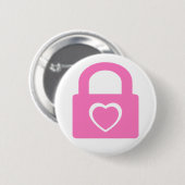 liefde is gesloten . ronde button 5,7 cm (Voorkant /achterkant)