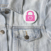 liefde is gesloten . ronde button 5,7 cm (In situ)