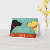 Liefde is geven en nemen - kaart door Stephen Hune (Gele Bloem)