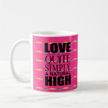 Liefde is gewoon een natuurlijke hoge koffie-mok