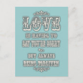 Liefde is Gezegde Briefkaart (Voorkant)