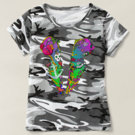 Liefde is giftig Tattoo Tux Camo T-Shirt