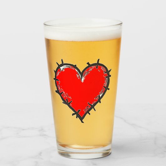 Liefde is  glas (Voorkant gevuld)