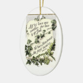 Liefde is goddelijk keramisch Ornament (Links)