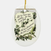 Liefde is goddelijk keramisch Ornament (Voorkant)