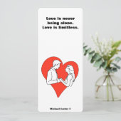 Liefde is grenzeloos kaart (Staand voorkant)