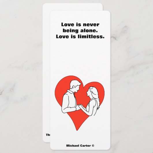 Liefde is grenzeloos kaart (Voorkant / Achterkant)