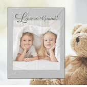Liefde is groot! Kleinkinderen foto Fleece Deken